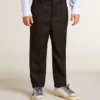 Pantaloni per bambini in lana blu scuro