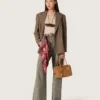 Pantaloni unisex in denim grigio con coulisse e stella