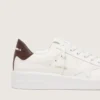 Purestar con stella bianca e linguetta sul tallone con stampa lucertola bordeaux