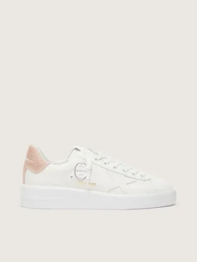 Purestar con stella in pelle e linguetta sul tallone in pelle scamosciata con cristalli Swarovski