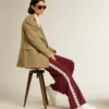 Purestar da donna a base biologica con linguetta sul tallone in pelle metallizzata color bronzo