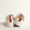 Purestar da donna a base biologica con linguetta sul tallone in pelle metallizzata color bronzo