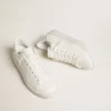 Purestar da donna a base biologica con stella bianca e linguetta sul tallone con effetto specchio