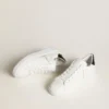 Purestar da donna con stella in pelle e linguetta sul tallone in vernice nera