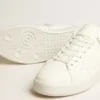 Purestar da uomo a base biologica con stella bianca e linguetta sul tallone con effetto specchio