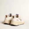 Running Sole in nappa con stella argentata e linguetta sul tallone in pelle dorata