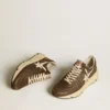 Running Sole in nylon e pelle con stella in TPU e linguetta sul tallone in nabuk