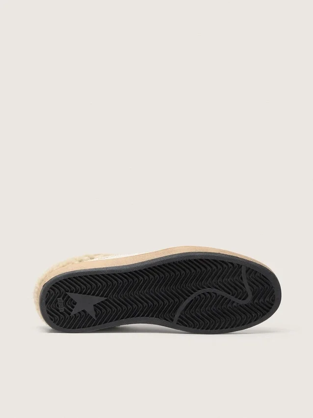 Sabot Ball Star con stella glitterata e fodera in shearling