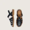 Sandali Maxime Junior in pelle blu navy