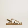Sandali Maxime Junior in pelle dorata