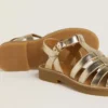Sandali Maxime Junior in pelle dorata