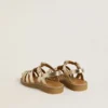 Sandali Maxime Junior in pelle dorata