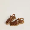 Sandali Maxime Junior in pelle marrone