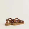 Sandali Maxime Junior in pelle marrone