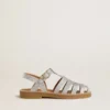 Sandali Maxime Young in micro-glitter argento
