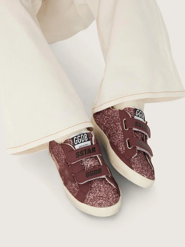 Sandali Maxime Young in micro-glitter argento
