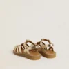 Sandali Maxime Young in pelle dorata