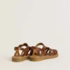 Sandali Maxime Young in pelle marrone