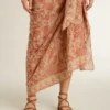 Sandali piatti da donna Penelope in pelle color tabacco con suola in pelle scamosciata