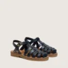 Sandali Young Maxime in pelle blu navy