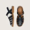 Sandali Young Maxime in pelle blu navy