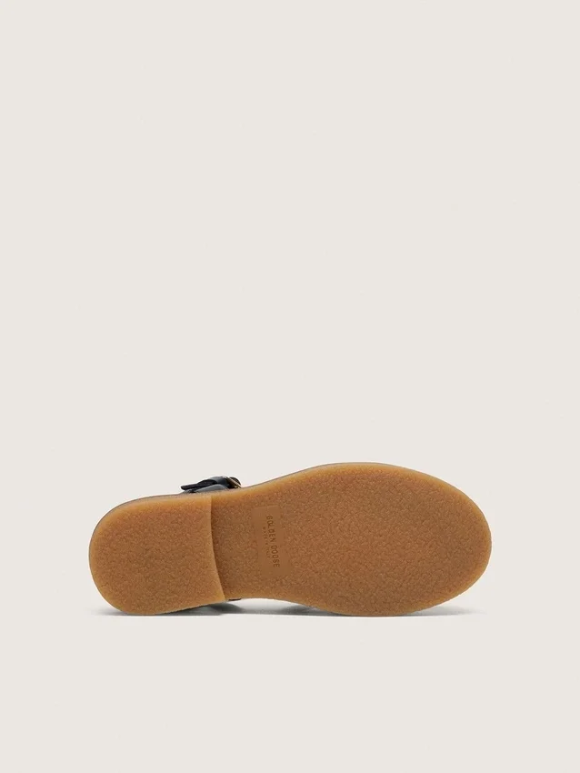 Sandali Young Maxime in pelle blu navy