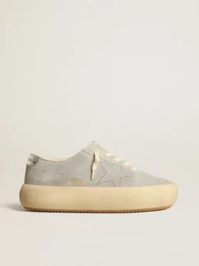 Scarpe da donna Space-Star in pelle scamosciata grigio ghiaccio con fodera in montone
