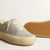 Scarpe da donna Space-Star in pelle scamosciata grigio ghiaccio con fodera in montone