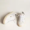Scarpe da tennis da donna in pelle bianca