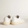 Scarpe da tennis da donna in pelle bianca