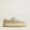 Scarpe da uomo Space-Star in pelle scamosciata grigio ghiaccio con stella traforata