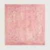 Sciarpa color rosa antico con stampa paisley