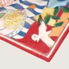 Sciarpa in cotone con stampa multicolore