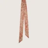 Set di due nastri in twill con motivo paisley arancione