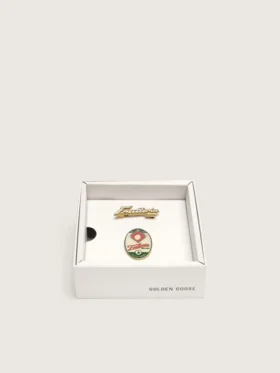 Set di due spille “Frutteria Golden”