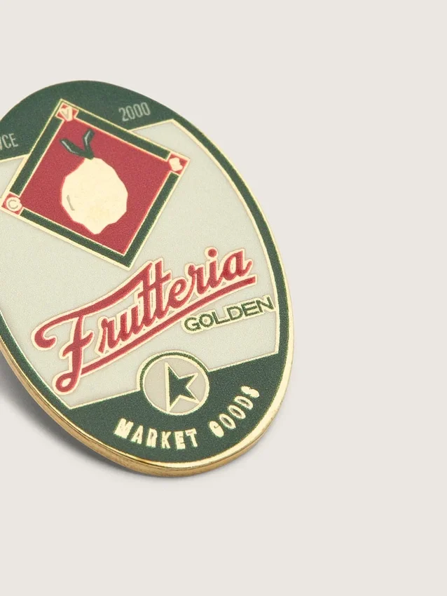 Set di due spille “Frutteria Golden”