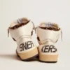 Sky-Star da donna con firma e inserti in pelle di pony con stampa leopardata