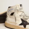 Sky-Star in pelle bianca con stella in pelle nera