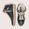 Sky-Star da donna in nappa nera con stella bianca