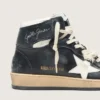 Sky-Star da donna in nappa nera con stella bianca
