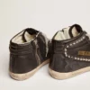 Slide da donna nere con borchie