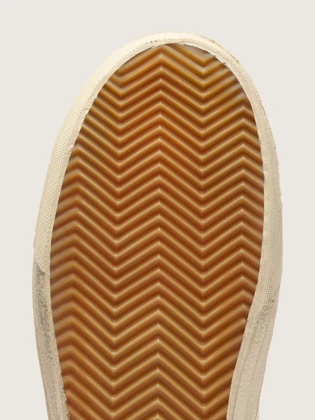 Slide da uomo con stella in pelle azzurra e inserto in pelle argento metallizzato