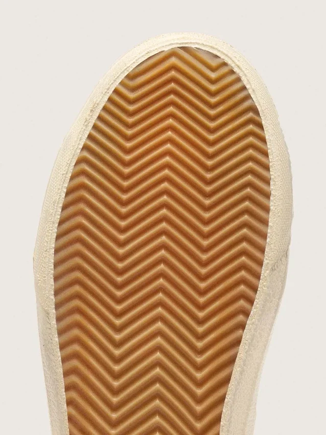 Slide in beige con stella e striscia in pelle rosa metallizzata