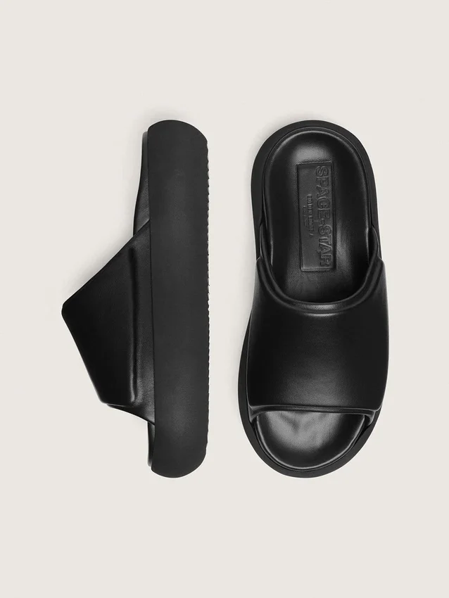 Slip-on Space-Star da donna in pelle nera