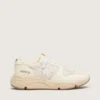 Sneaker da donna con Running Sole in mesh e nappa bianca