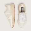 Sneaker da donna con Running Sole in mesh e nappa bianca