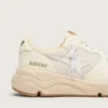 Sneaker da donna con Running Sole in mesh e nappa bianca