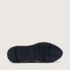 Sneaker da donna Running Sole in glitter argento e pelle scamosciata grigio tortora