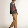 Sneaker da uomo con Running Sole in nappa nera e pelle scamosciata con stella bianca