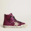 Sneakers Francy con paillettes e scritta a mano sulla suola